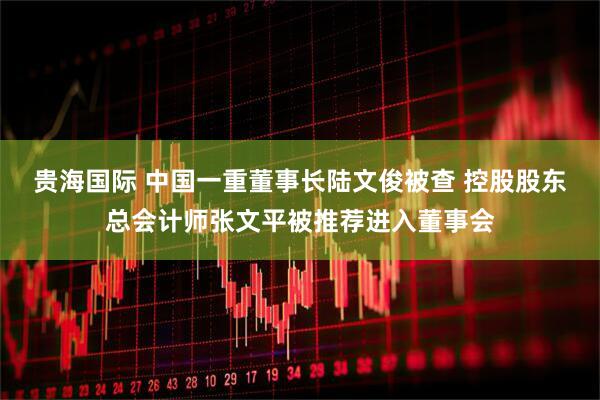 贵海国际 中国一重董事长陆文俊被查 控股股东总会计师张文平被推荐进入董事会