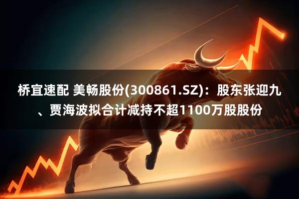 桥宜速配 美畅股份(300861.SZ)：股东张迎九、贾海波拟合计减持不超1100万股股份